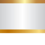 silver Golden ribbon PNG logo 29