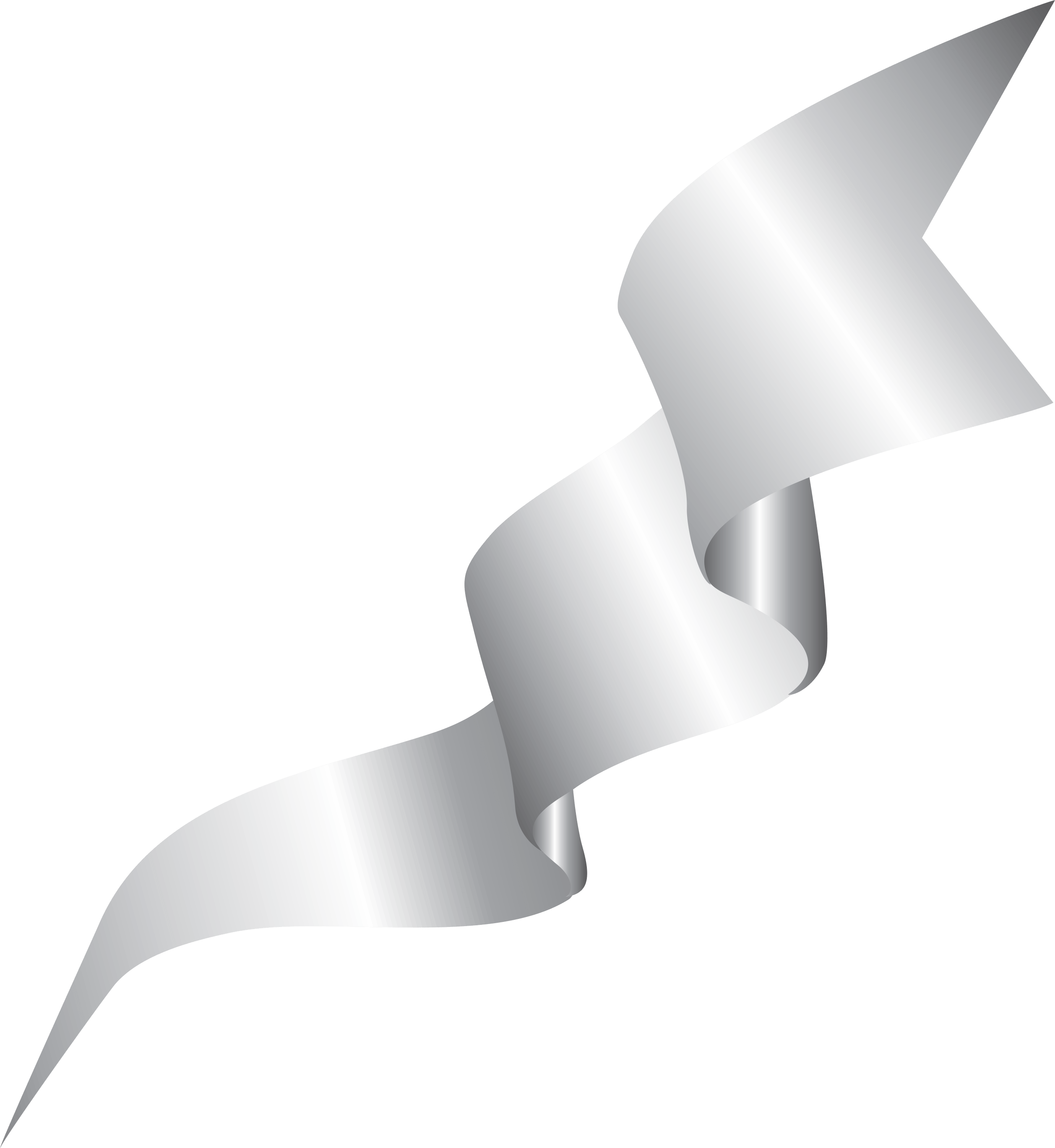 white ribbon waving flag