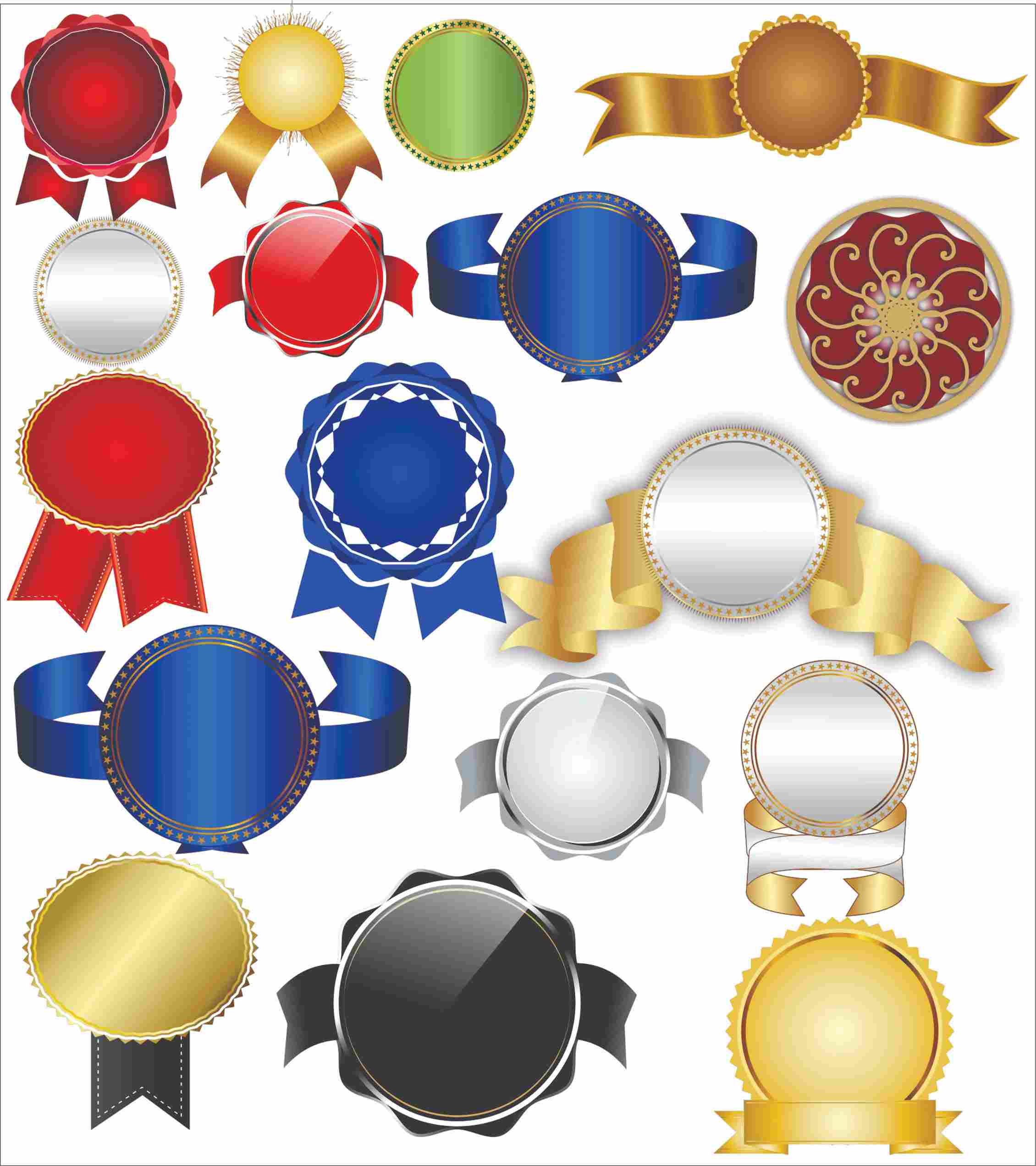 Circle Ribbon PNG Transparent Logo