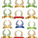 Leaf.Ribbon Circle Logo PNG Transparent