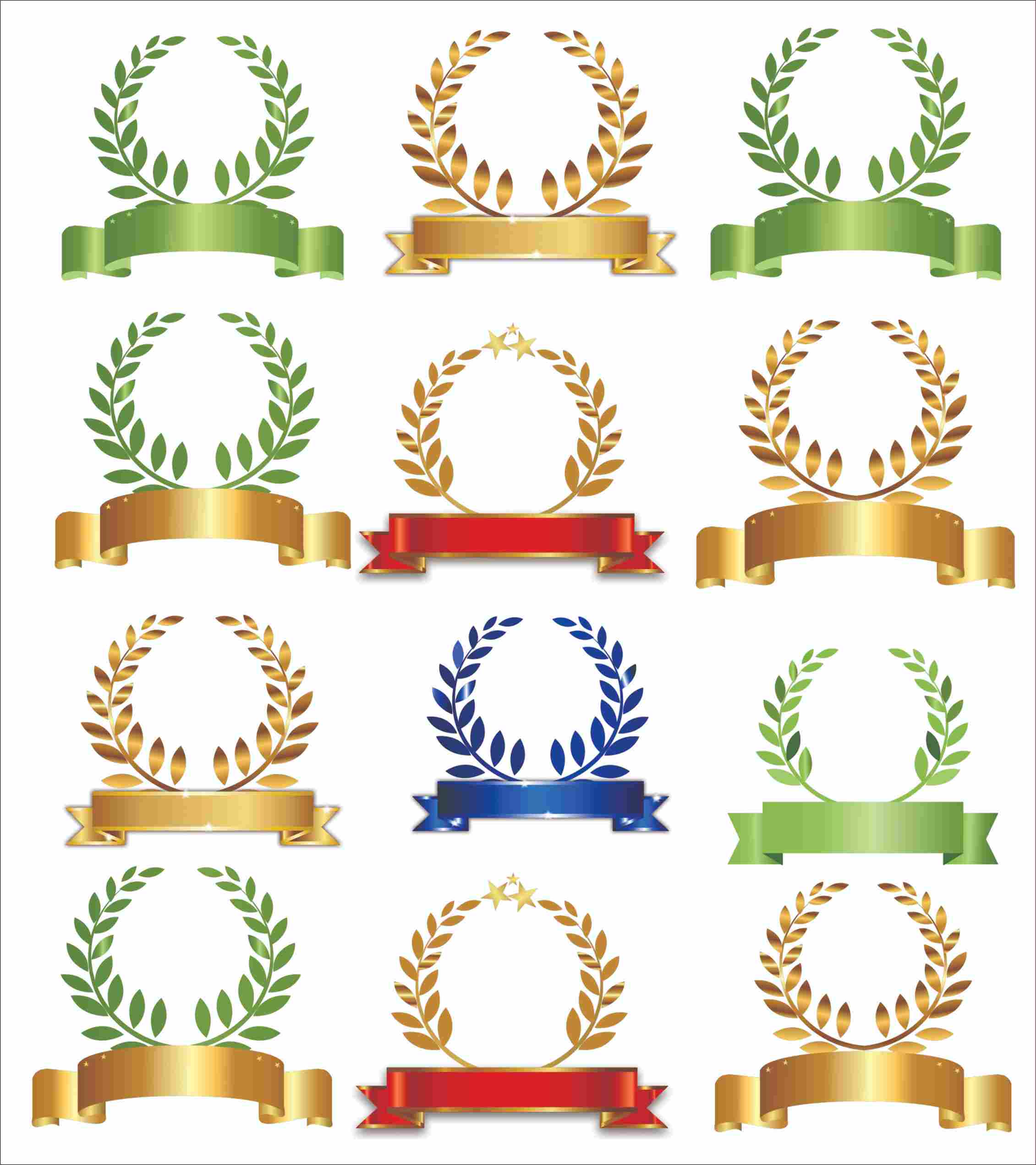 Leaf-Ribbon Circle Logo 23 Leaf.Ribbon Circle Logo PNG Transparent