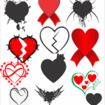 Red Heart png download
