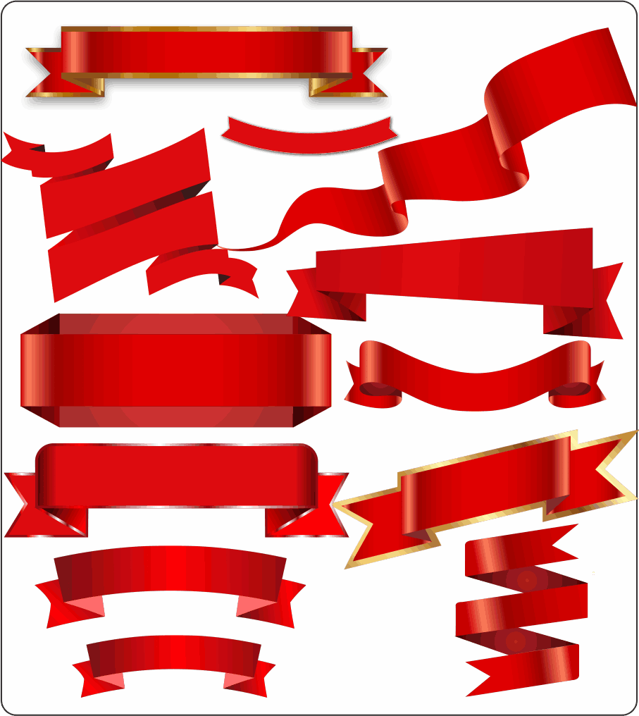 Red Ribbon 15 www.pngcut.comRed ribbon Image