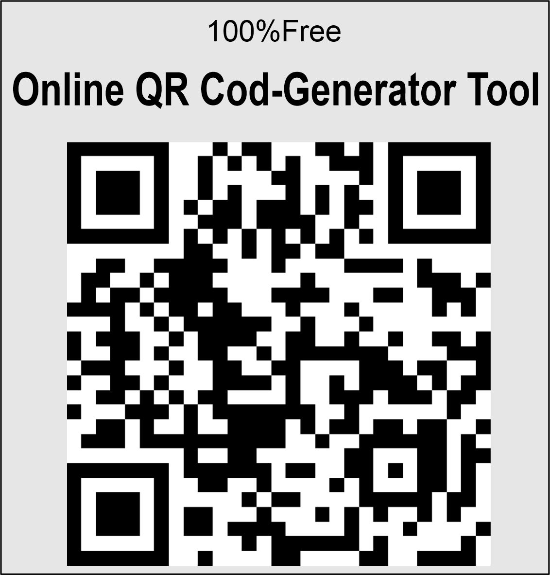 Online QR Cod-Generator Tool free