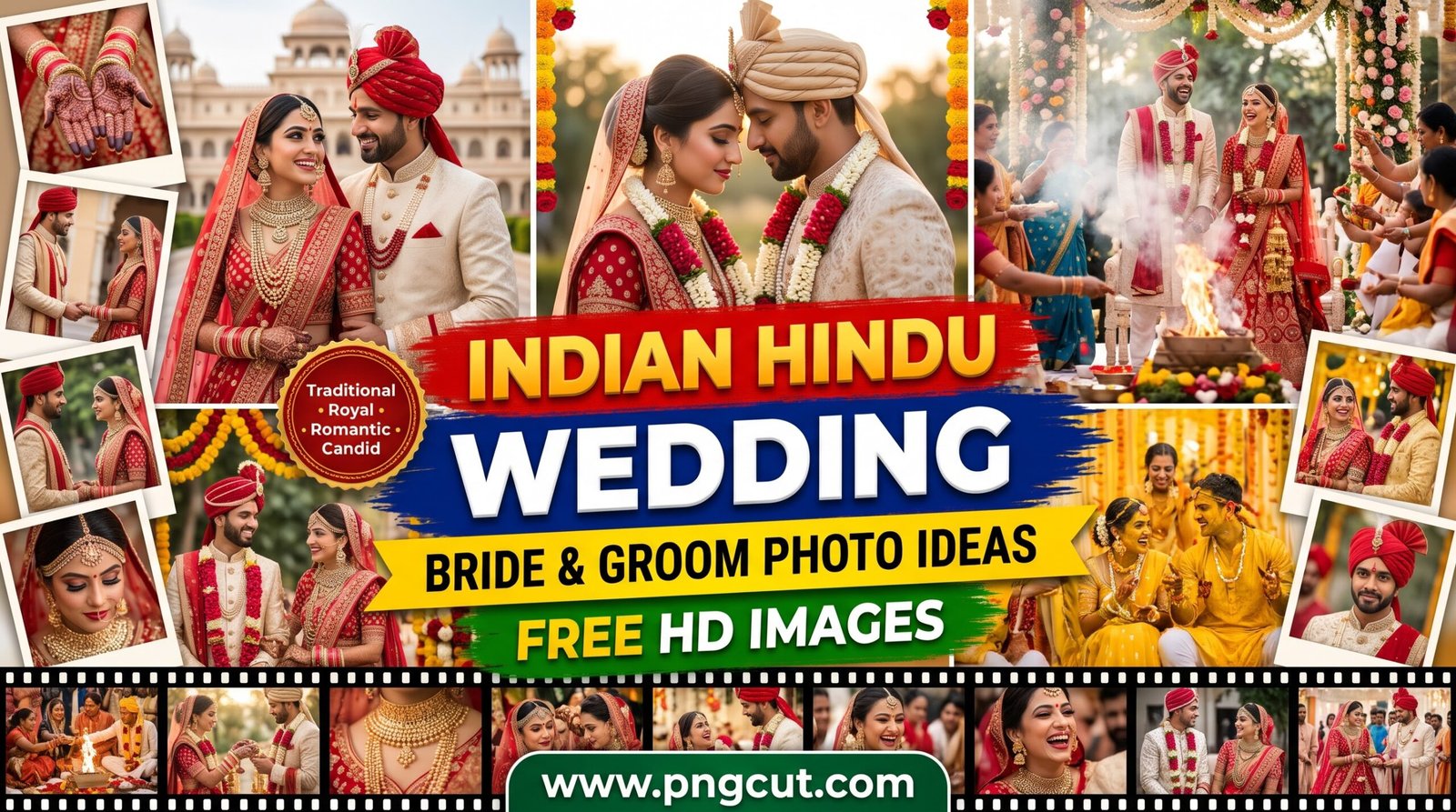 hindu wedding dulha and dulhan pos