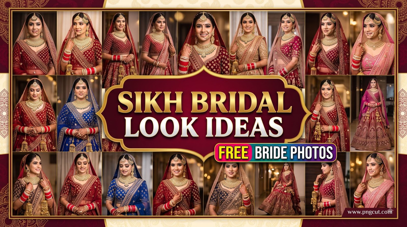 Sikh Wedding Bride Images – Beautiful Punjabi Bridal Looks & Free PNG Images