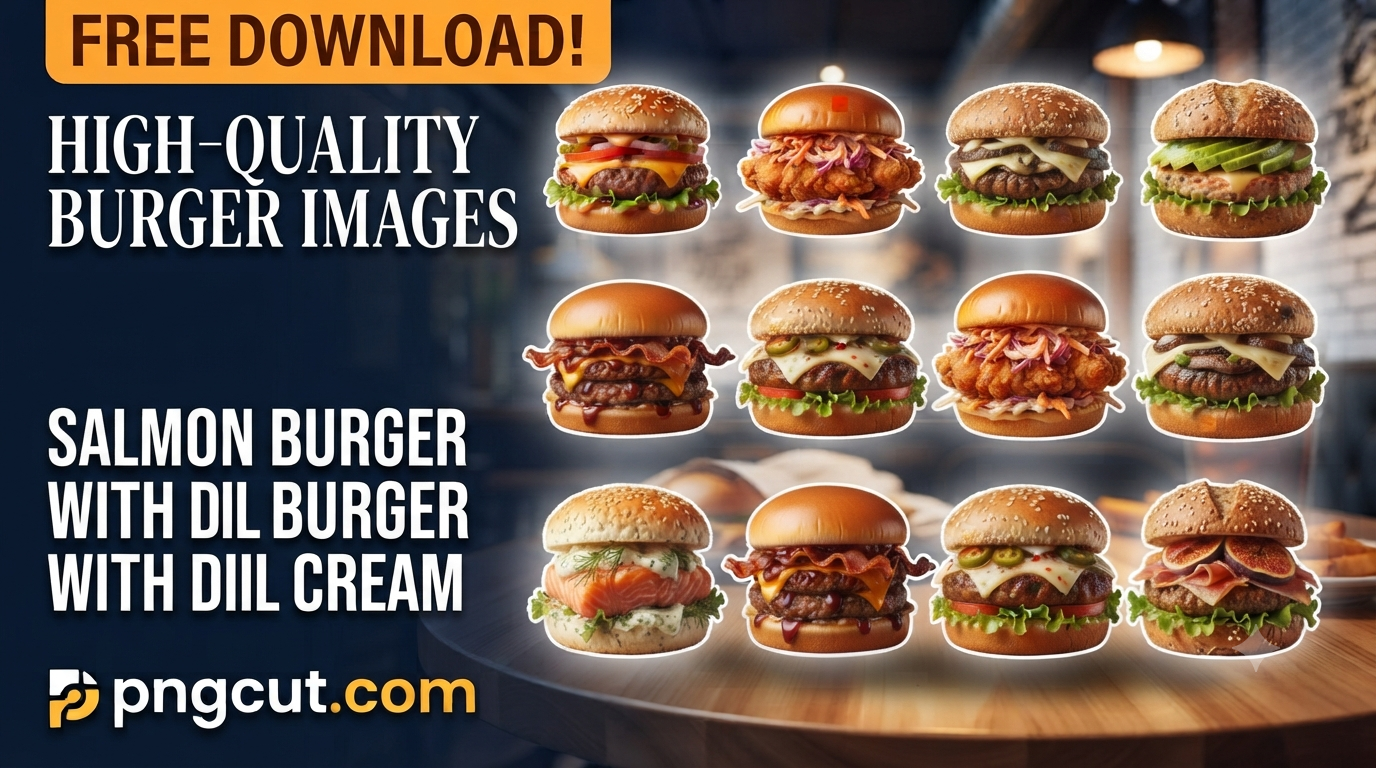 Burger PNG Images – Free High-Quality Transparent Burger PNG