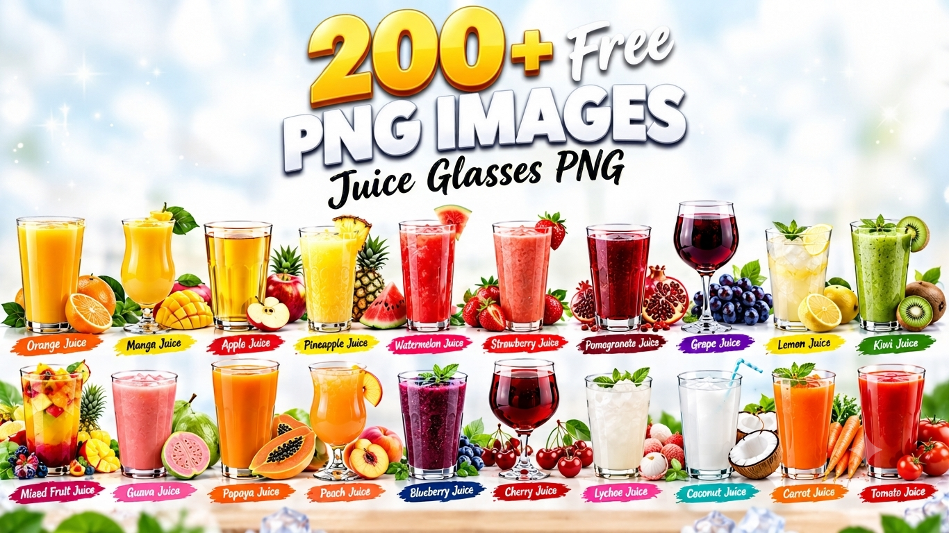 Juice Glass PNG Images –