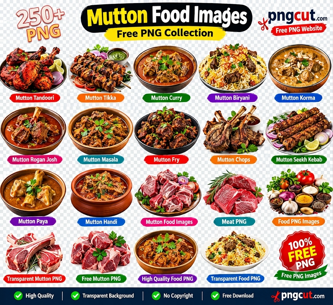 Mutton Korma PNG, Mutton Rogan J